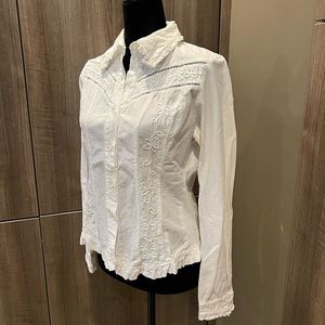 G Designs Natural Fashions Button Top